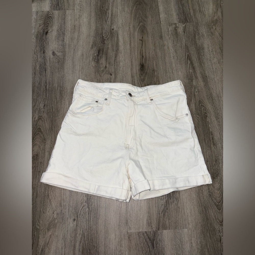 Denim & Denim - White Jean Shorts